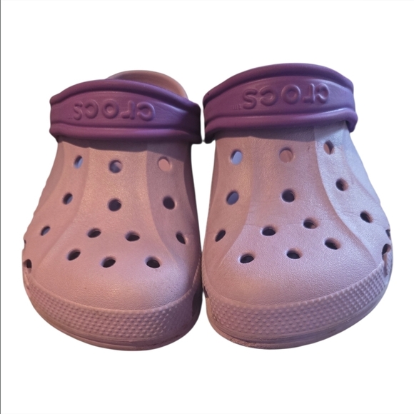 CROCS Kids' Lavender and Purple Clog-Size 4 Girl - Picture 2 of 3